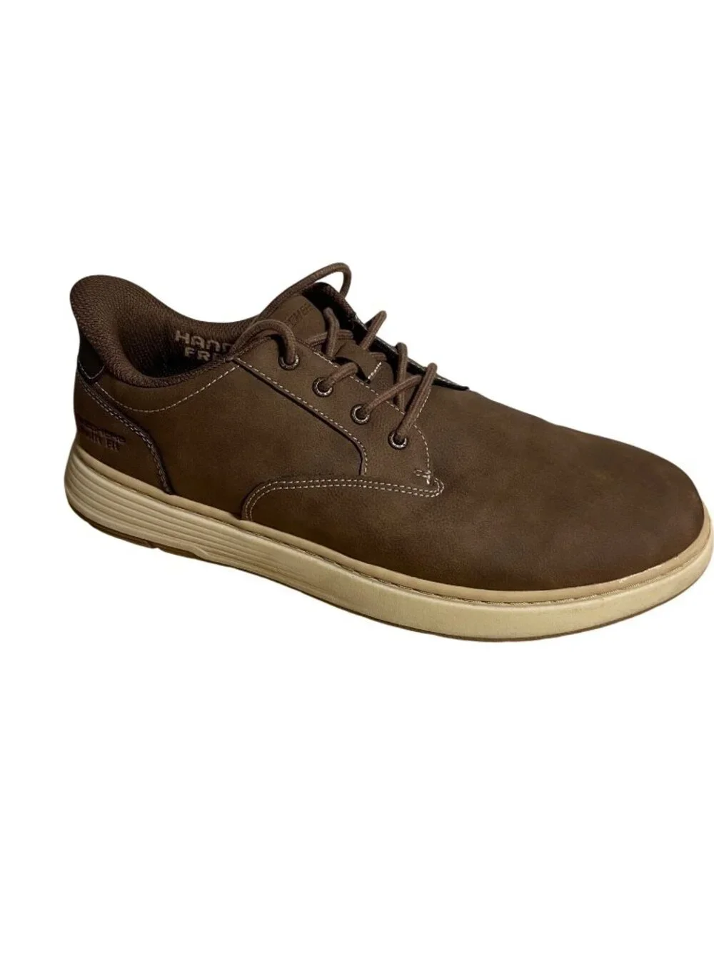 Skechers Mens Hands Free Swift Fit Brown Slip On Shoes Size10 Office Casual Work